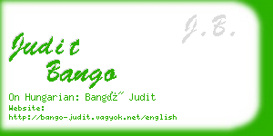 judit bango business card